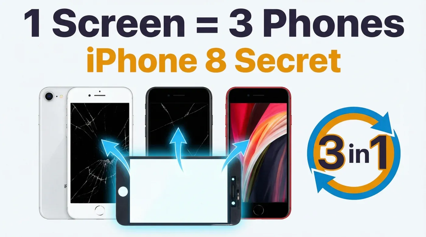 iPhone 8 Screen Replacement: Why This One Screen Fits Three Phones (And the 3D Touch Scam You're Paying For)